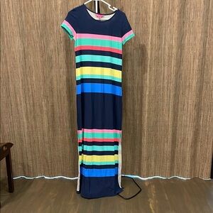 Colorful Striped Maxi Dress